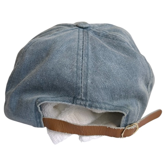 Vintage 90s Molson Dry Beer Embroidered Dad Cap Adjustable Stone Wash Blue - Picture 5 of 6